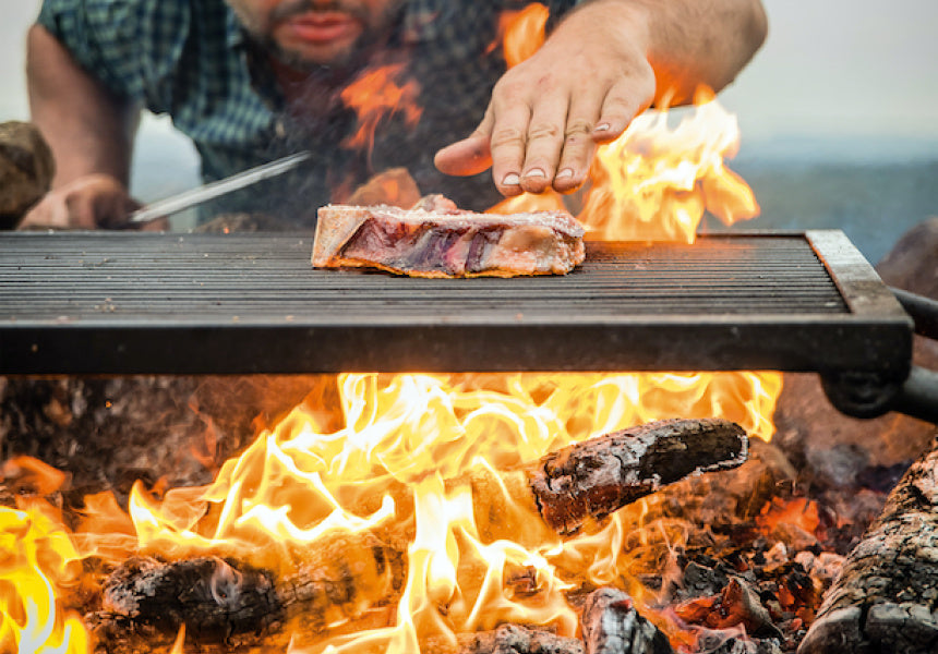 How to start a fire.  chef lennox hastie.  